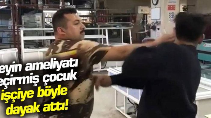 Kağıthane'de çocuk işçiye böyle dayak attı!