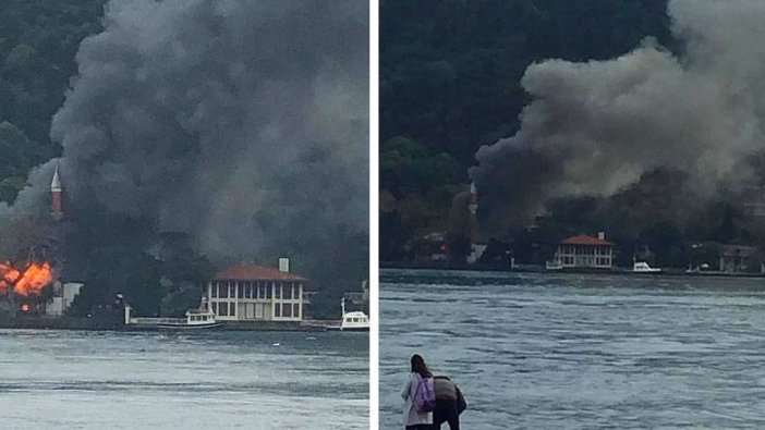 Vaniköy Camii'nde korkutan yangın!