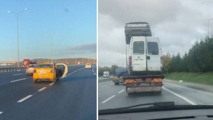 İstanbul trafiğinde tehlikeli anlar!