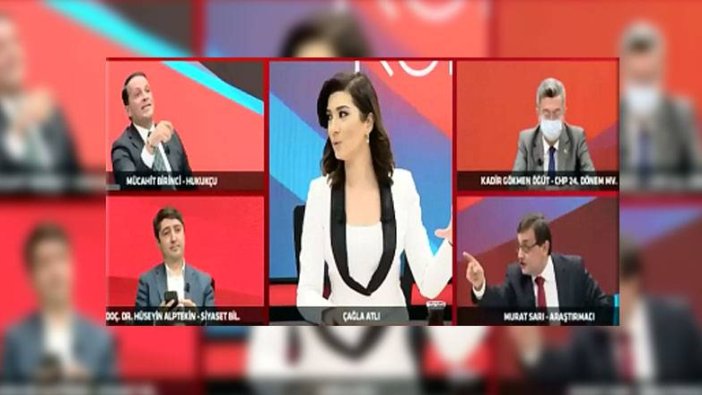 TV 100 canlı yayınında ortalık karıştı...