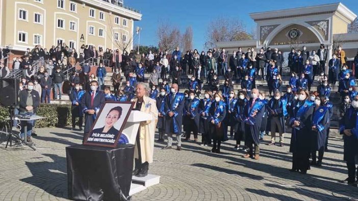 Aylin Sözer'e üniversitesinden veda