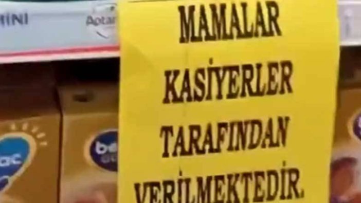 Marketlerde bebek mamalarına akılalmaz önlem