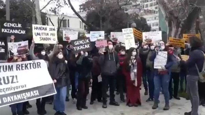 Rektör protestoları Mimar Sinan Üniversitesi'ne sıçradı