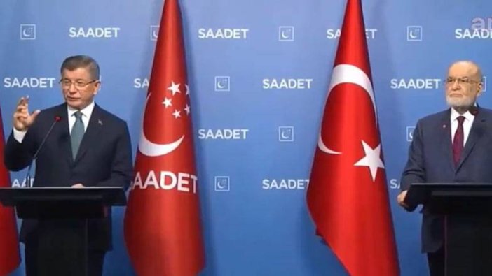 Davutoğlu ve Karamollaoğlu'ndan ortak açıklama