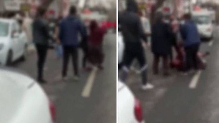 Ankara'da sokak ortasına kadına şiddet