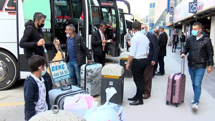 İstanbul otogarında bayram hareketliliği