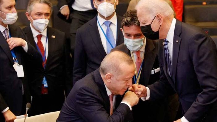 Erdoğan Biden görüşmesindeki o anlar