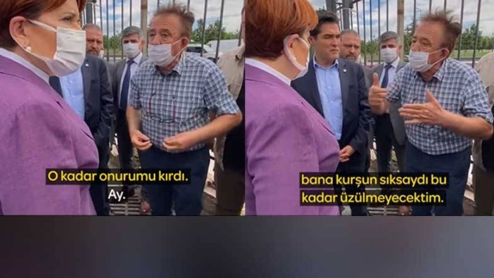 Akşener’in yanına gelen vatandaş isyan etti