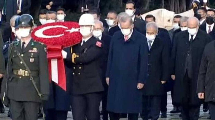 Devlet erkanı Anıtkabir'de