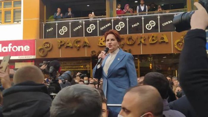 Meral Akşener Elbistan'da esnafı ziyaret etti!