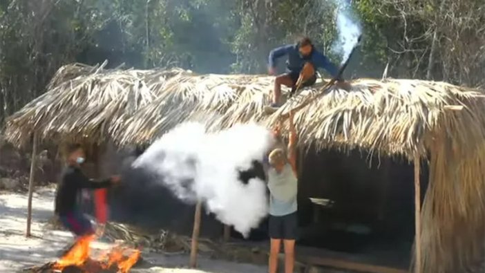 Survivor Yasin Obuz, kulübeyi yakmak istedi!