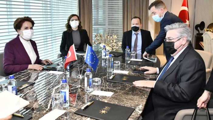 Meral Akşener, AP Türkiye Raportörü'nü makamında kabul etti