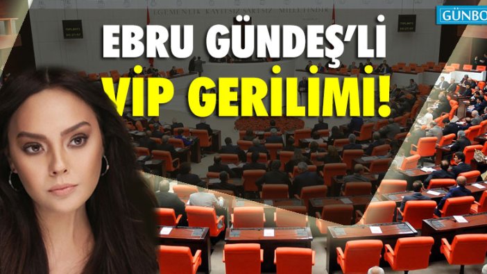 Meclis’te Ebru Gündeş’li VİP gerilimi!