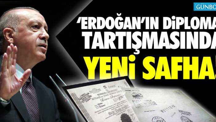 Erdoğan'ın diploma tartışmasında yeni safha!