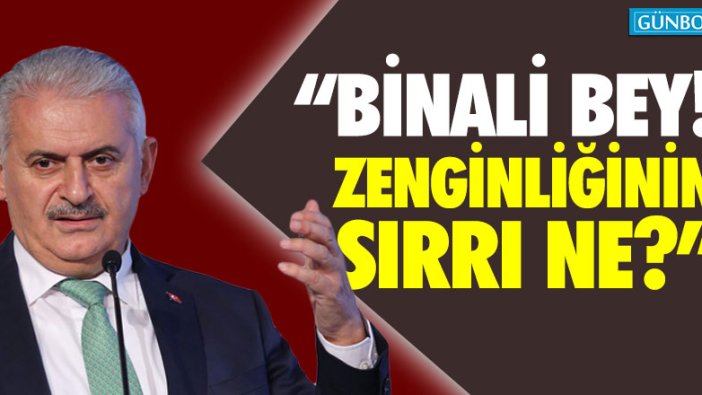 ‘Binali Bey! Zenginliğinin sırrı ne?’