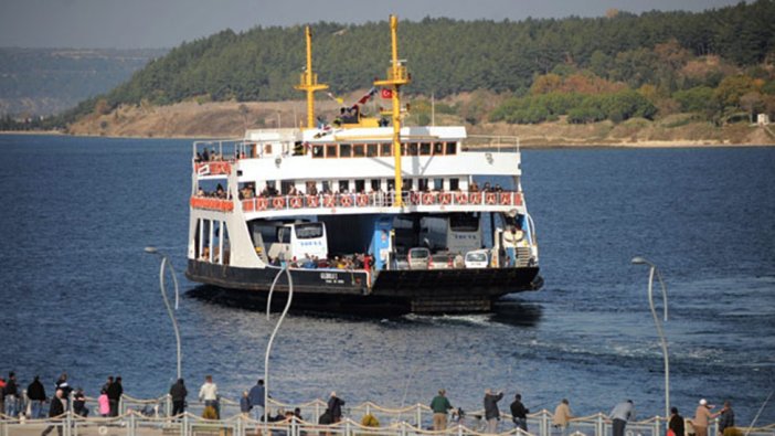 Çanakkale'de feribot seferleri iptal edildi