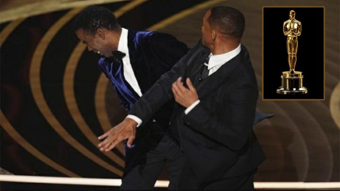 En iyi erkek oyuncu seçilen Will Smith, komedyen Chris Rock'u tokatladı