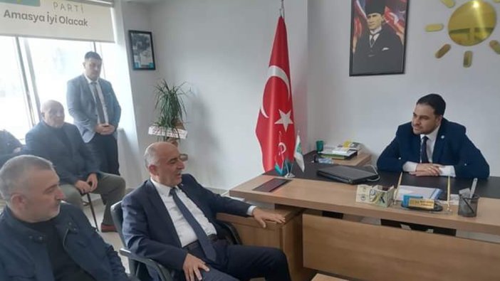 AKP Amasya İl Başkanı İYİ Parti Amasya il Başkanı'nı ziyaret etti