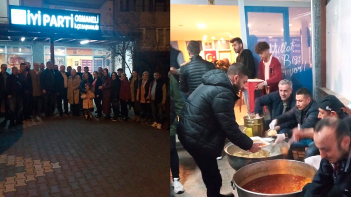 Bilecik’in İYİ Parti Osmaneli İlçe teşkilatı iftarda bir araya geldi