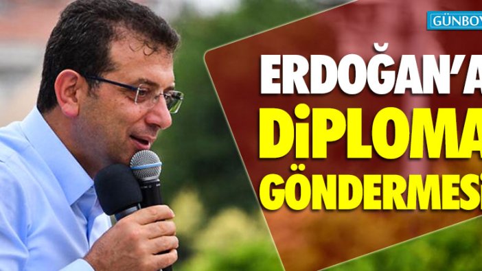 İmamoğlu'ndan Erdoğan'a diploma göndermesi