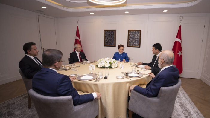 Altılı masanın 4. toplantısı sona erdi! İşte ortak açıklama...