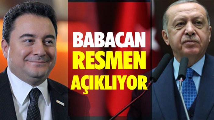 Ali Babacan yeni partiyi resmen açıklıyor