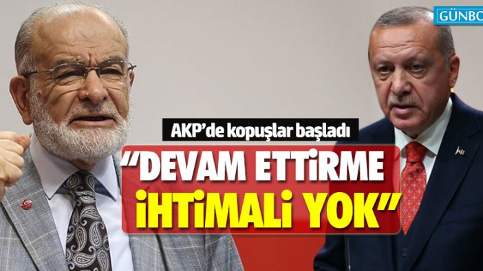 "Erdoğan'ın devam ettirebilme ihtimalini görmüyorum"