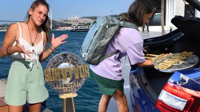 Survivor şampiyonu Nisa Bölükbaşı kupasıyla geziyor!