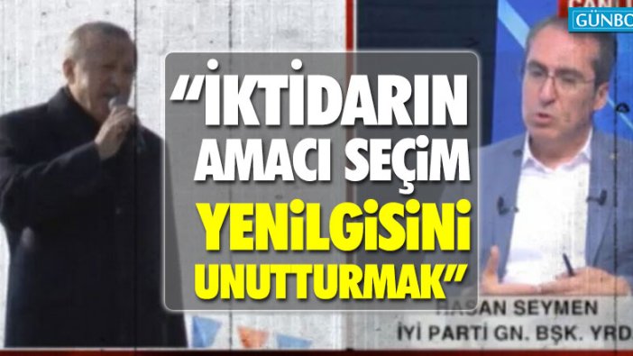Hasan Hasan: “İktidarın amacı seçim yenilgisini unutturmak”