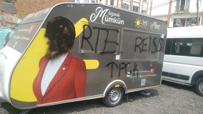 İYİ Parti'nin 'İYİlik Karavanına' çirkin saldırı!