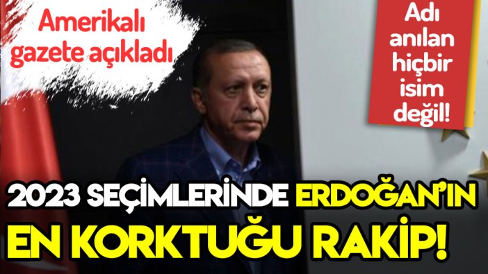 Seçimler öncesi flaş iddia: 2023 seçimlerinde Erdoğan'ın en güçlü rakibi...