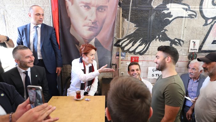 Akşener'e Beşiktaş'ta yoğun ilgi