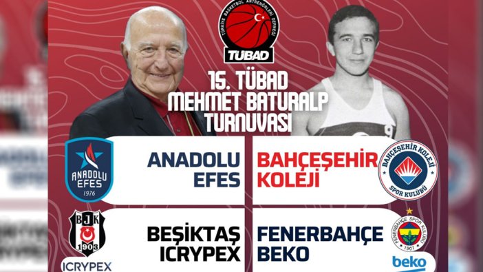 Basketbol devleri, 15. TÜBAD turnuvasında karşılaşıyor