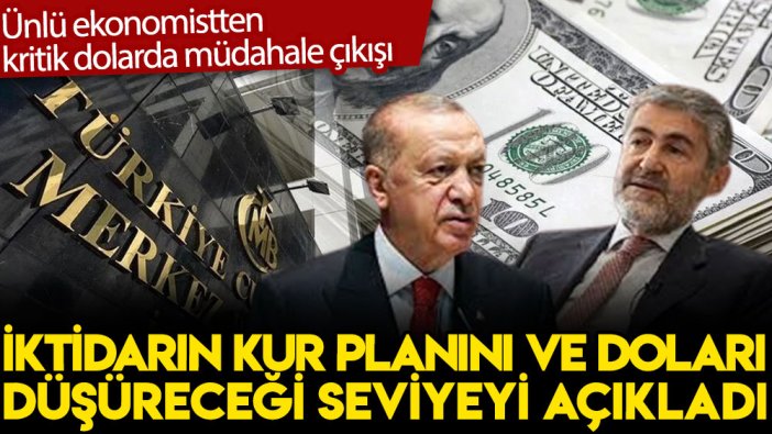 Ünlü ekonomistten kritik dolarda müdahale çıkışı: İktidarın kur planını ve doları düşüreceği seviyeyi açıkladı