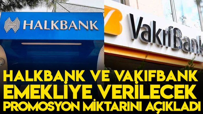 Halkbank ve Vakıfbank emekli promosyon miktarlarını açıkladı