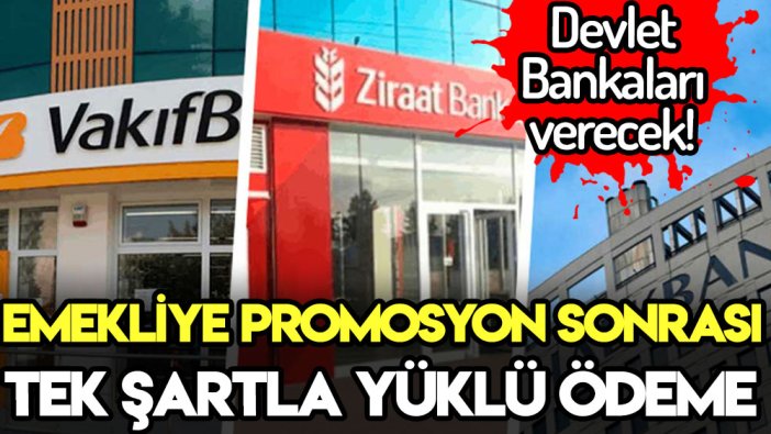 Emekliye promosyondan sonra yüklü ödeme! Ziraat, Halk ve Vakıf Bankası verecek