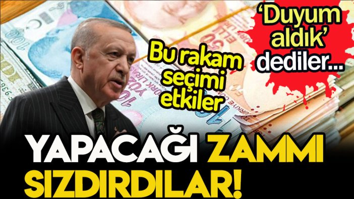 Erdoğan'ın seçim sonucu değiştirecek zammını duyum aldık diyerek sızdırdılar: İşte inanılmaz rakam