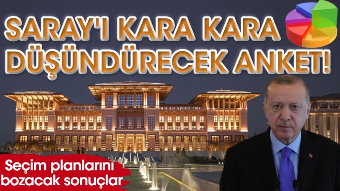 Saray'ı kara kara düşündürecek anket!  Seçim planlarını bozacak sonuçlar