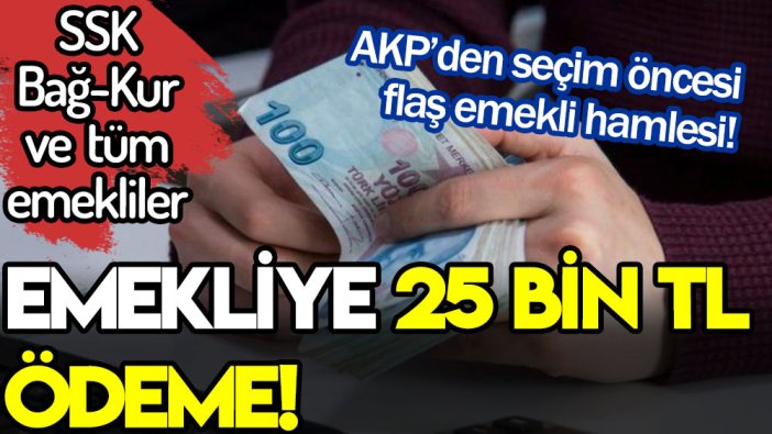 Promosyondan farklı: Kamu bankalarından emekliye 25 bin lirayı aşan tek şartlı ödeme