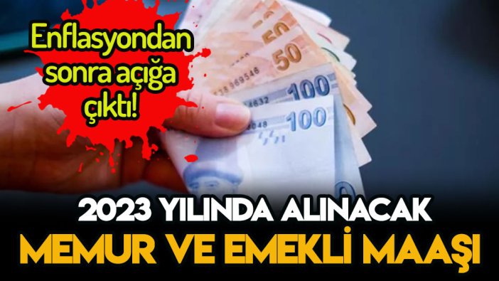 Enflasyondan sonra açığa çıktı! 2023 emekli ve memur zammı belli oldu!