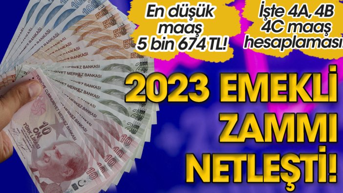 2023 emekli zam rakamı netleşti! SSK, Bağ-Kur'lu emekliye en düşük maaş 5.674 TL! İşte 4A, 4B, 4C maaş hesaplaması...