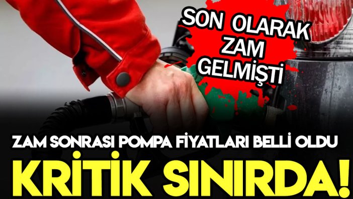 Benzin ve motorine gelen son zam sonrası pompa fiyatları belli oldu: Artık bu kadar ödeyeceksiniz