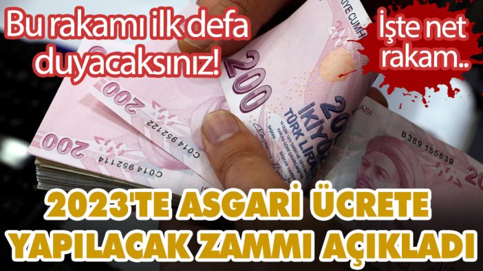 Bu rakamı ilk defa duyacaksınız! Uzman isim 2023'te asgari ücrete yapılacak zammı açıkladı! İşte net rakam