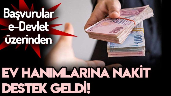 Ev hanımlarına iyi iyi haber! Başvurana 1100 TL verilecek