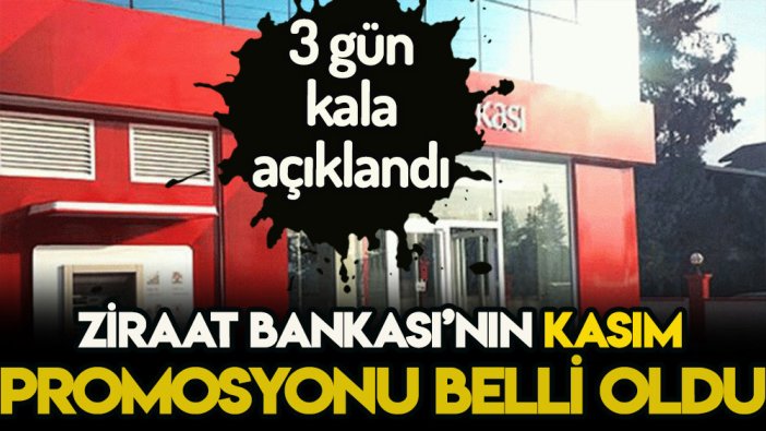 3 gün kala açıklandı: Ziraat Bankası'nın emekli kasım promosyonunu değişti