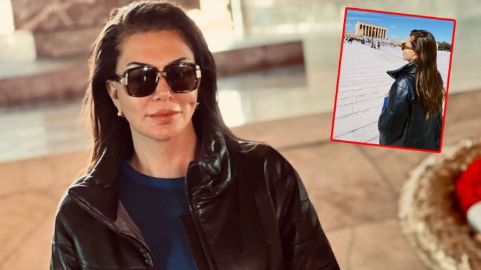 Ünlü şarkıcı Ebru Yaşar'dan Anıtkabir ziyareti