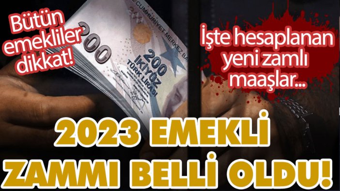 SSK, Bağ-Kur ve bütün emekliler dikkat! 2023 emekli zammı belli oldu! İşte hesaplanan yeni zamlı maaşlar