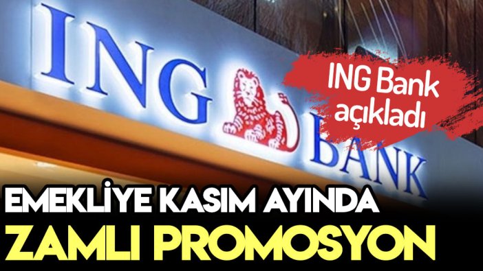 ING Bank'tan emekliye kasım sürprizi: İşte ödenecek yeni promosyon