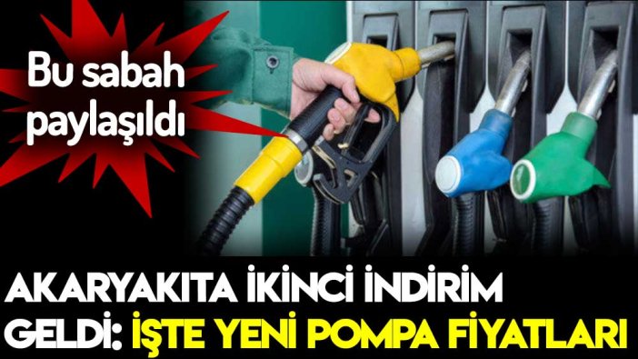 Akaryakıta bir indirim daha: İşte son indirimin ardından güncel pompa fiyatları