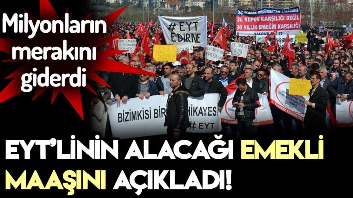 Son dakika... Canlı yayında açıklandı! İşte EYT'linin alacağı en düşük aylık